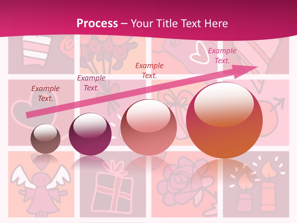 Ring Flowers Drawing PowerPoint Template