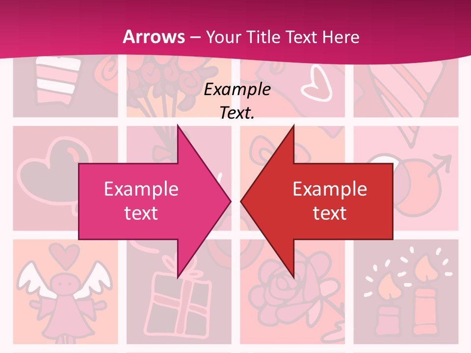 Ring Flowers Drawing PowerPoint Template