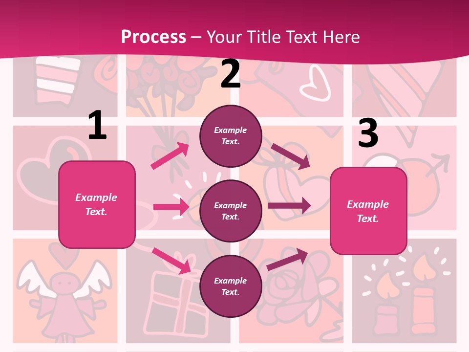 Ring Flowers Drawing PowerPoint Template