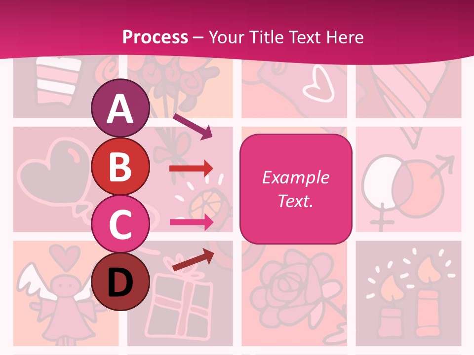 Ring Flowers Drawing PowerPoint Template