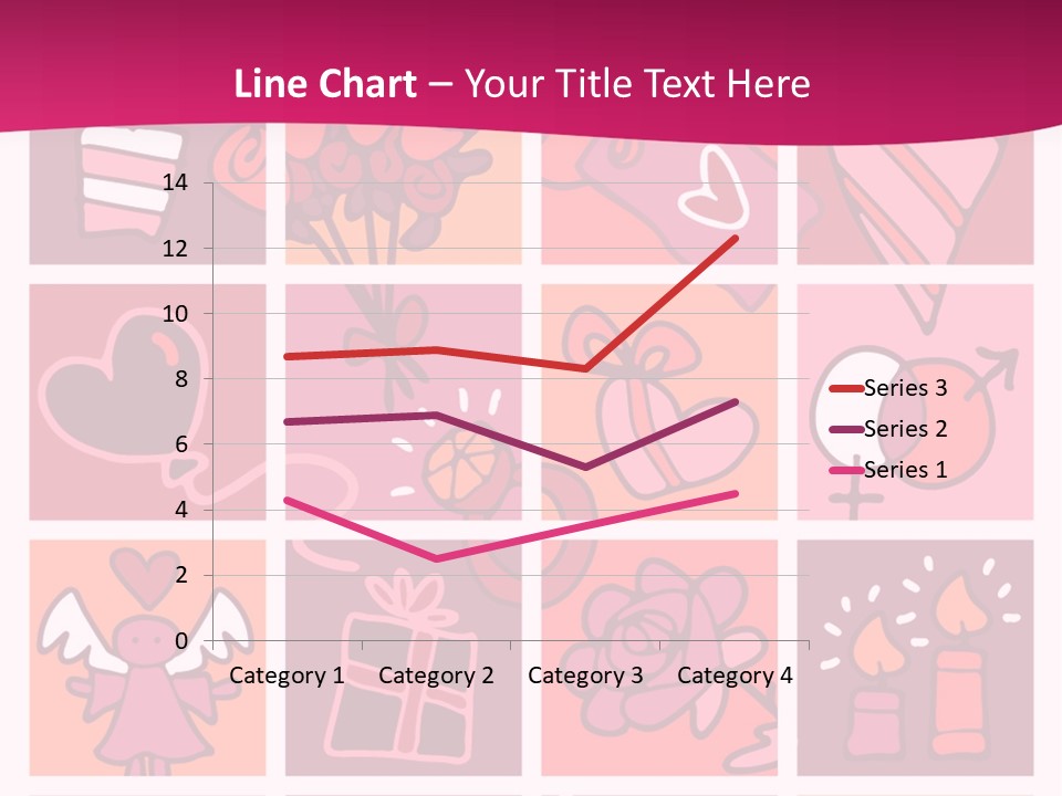 Ring Flowers Drawing PowerPoint Template