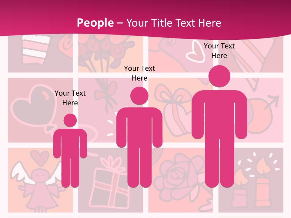 Ring Flowers Drawing PowerPoint Template