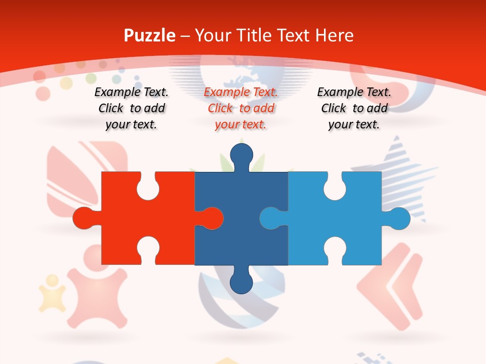 A Red And White Background With A Bunch Of Different Logos PowerPoint Template