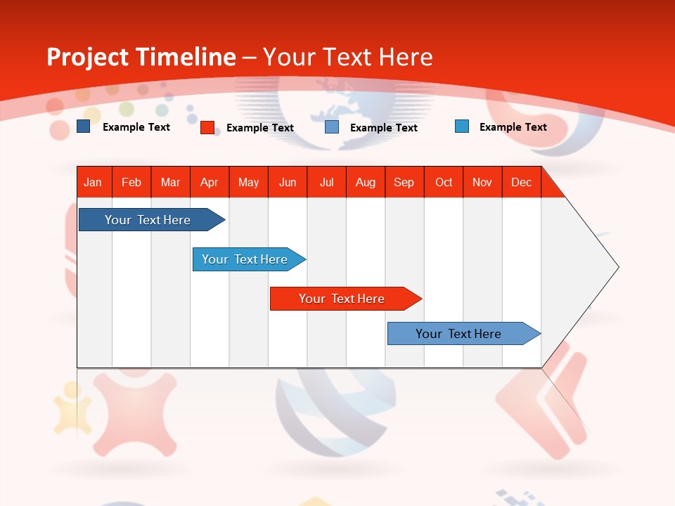 A Red And White Background With A Bunch Of Different Logos PowerPoint Template