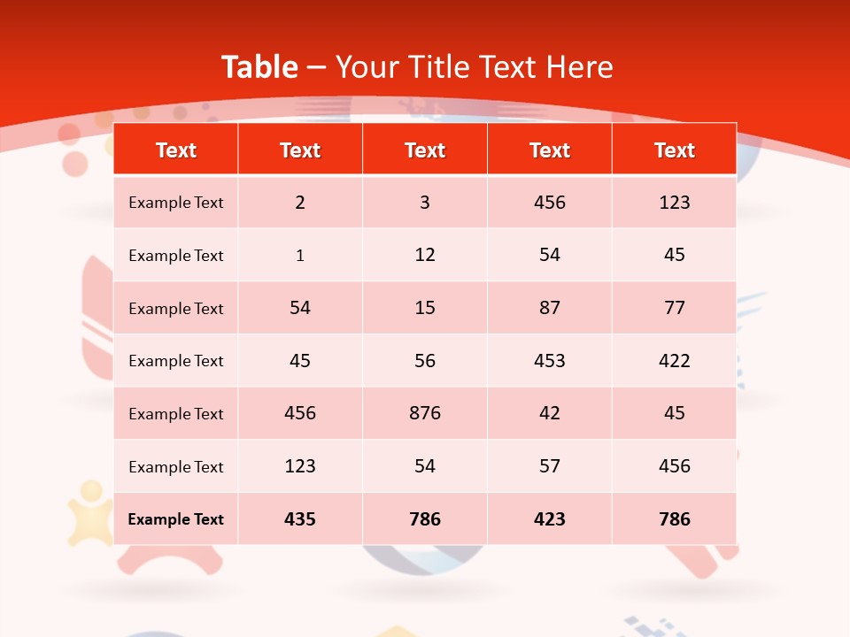 A Red And White Background With A Bunch Of Different Logos PowerPoint Template