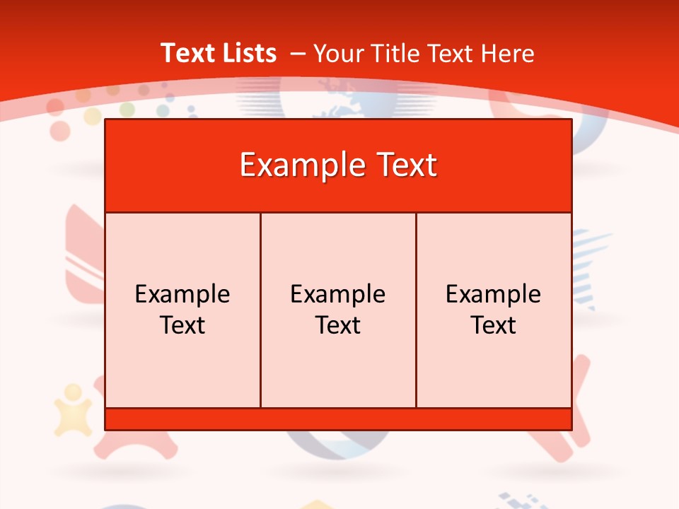 A Red And White Background With A Bunch Of Different Logos PowerPoint Template