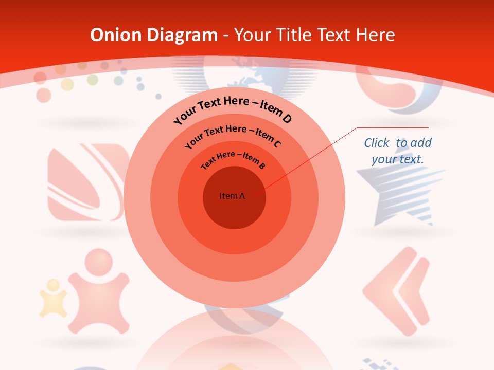 A Red And White Background With A Bunch Of Different Logos PowerPoint Template