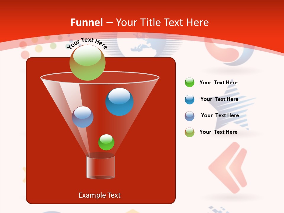 A Red And White Background With A Bunch Of Different Logos PowerPoint Template