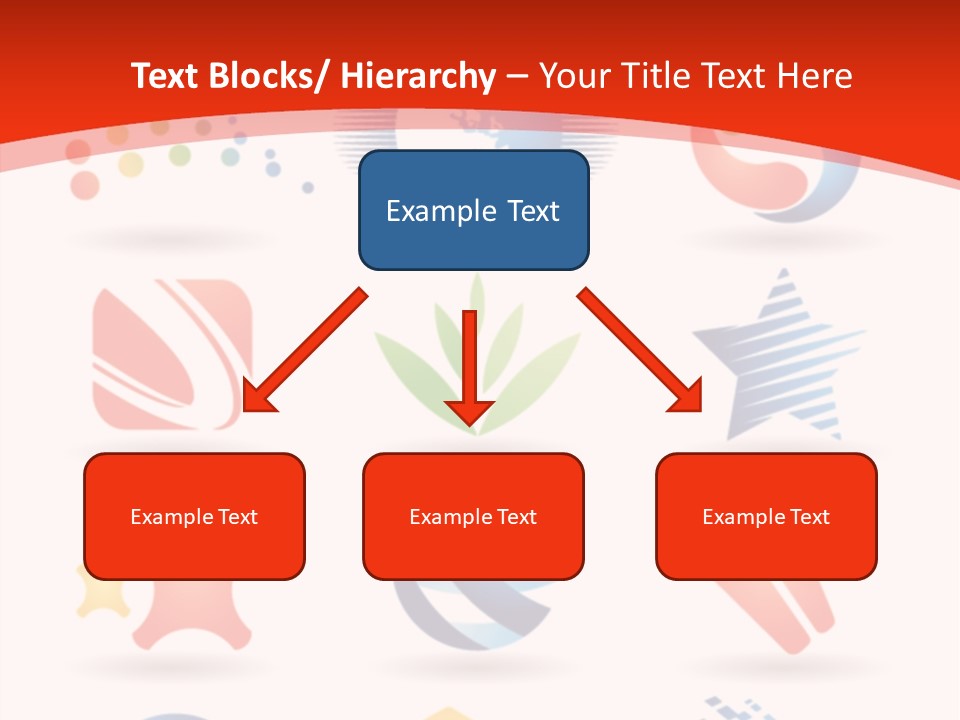 A Red And White Background With A Bunch Of Different Logos PowerPoint Template