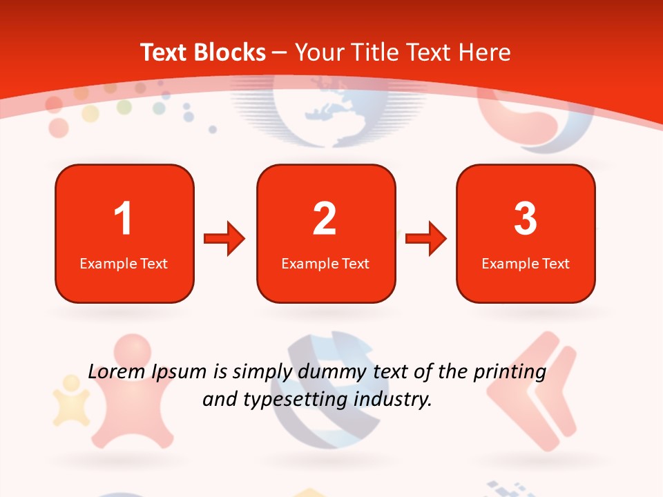 A Red And White Background With A Bunch Of Different Logos PowerPoint Template