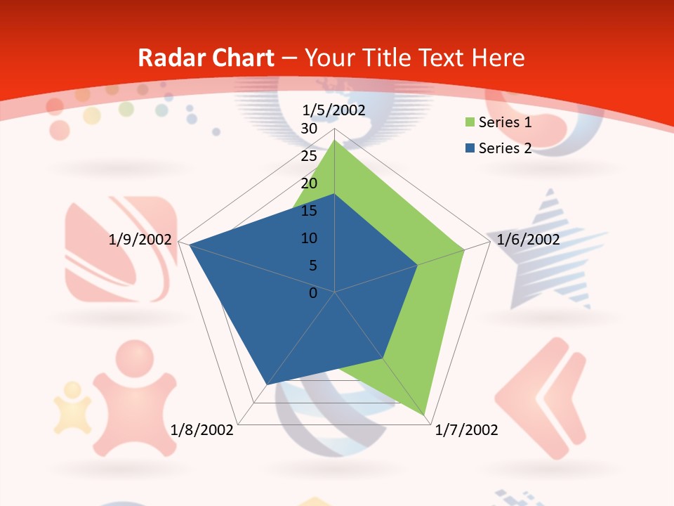 A Red And White Background With A Bunch Of Different Logos PowerPoint Template