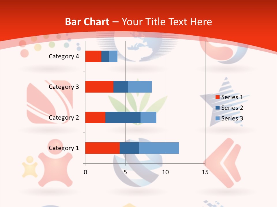 A Red And White Background With A Bunch Of Different Logos PowerPoint Template