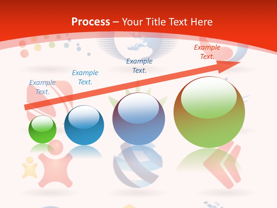 A Red And White Background With A Bunch Of Different Logos PowerPoint Template