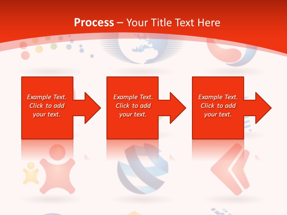 A Red And White Background With A Bunch Of Different Logos PowerPoint Template