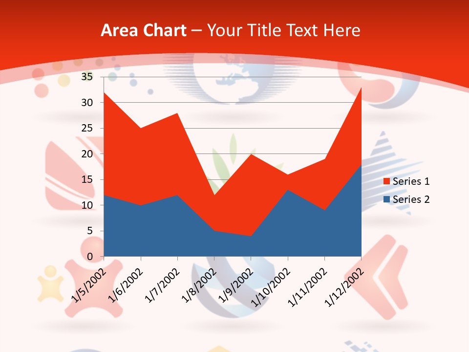 A Red And White Background With A Bunch Of Different Logos PowerPoint Template