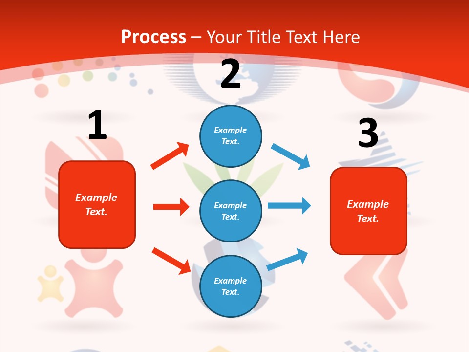 A Red And White Background With A Bunch Of Different Logos PowerPoint Template