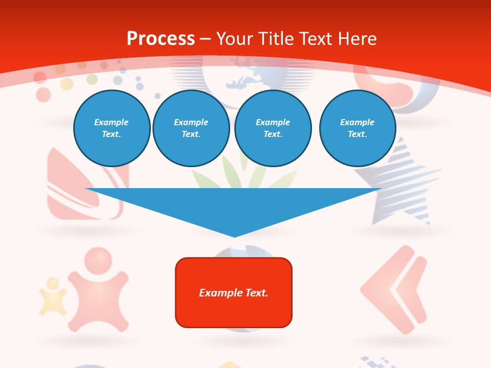 A Red And White Background With A Bunch Of Different Logos PowerPoint Template