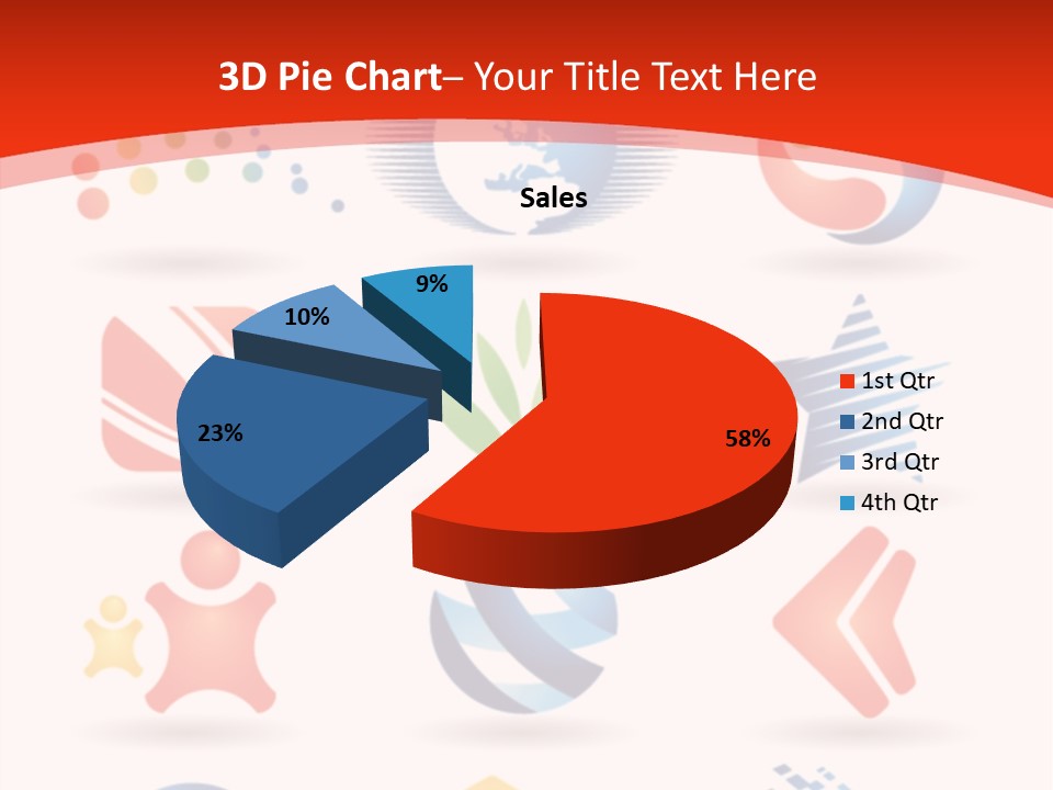 A Red And White Background With A Bunch Of Different Logos PowerPoint Template