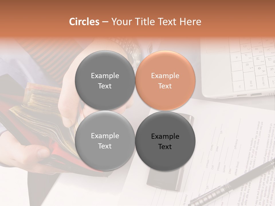 Wallet Concept Commerce PowerPoint Template