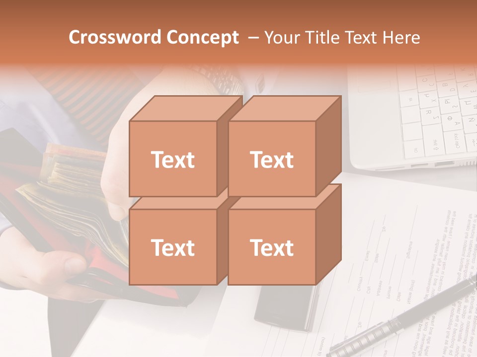 Wallet Concept Commerce PowerPoint Template
