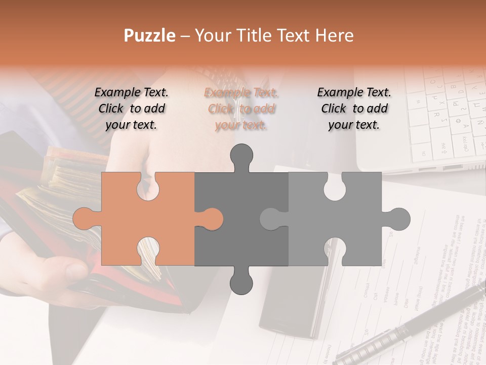 Wallet Concept Commerce PowerPoint Template