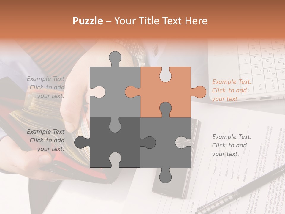 Wallet Concept Commerce PowerPoint Template