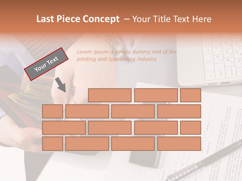 Wallet Concept Commerce PowerPoint Template