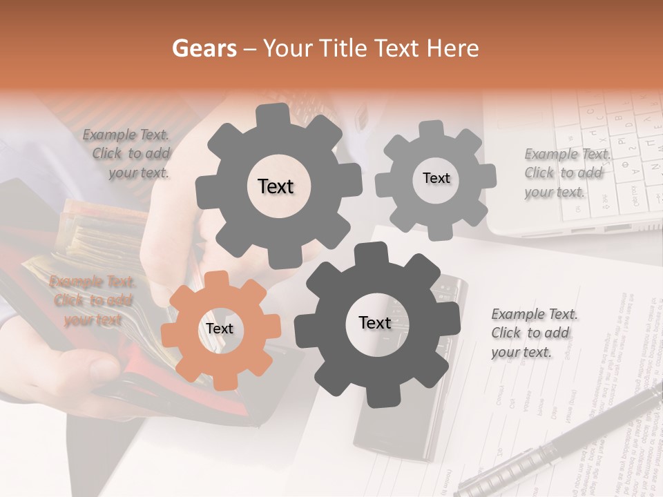 Wallet Concept Commerce PowerPoint Template