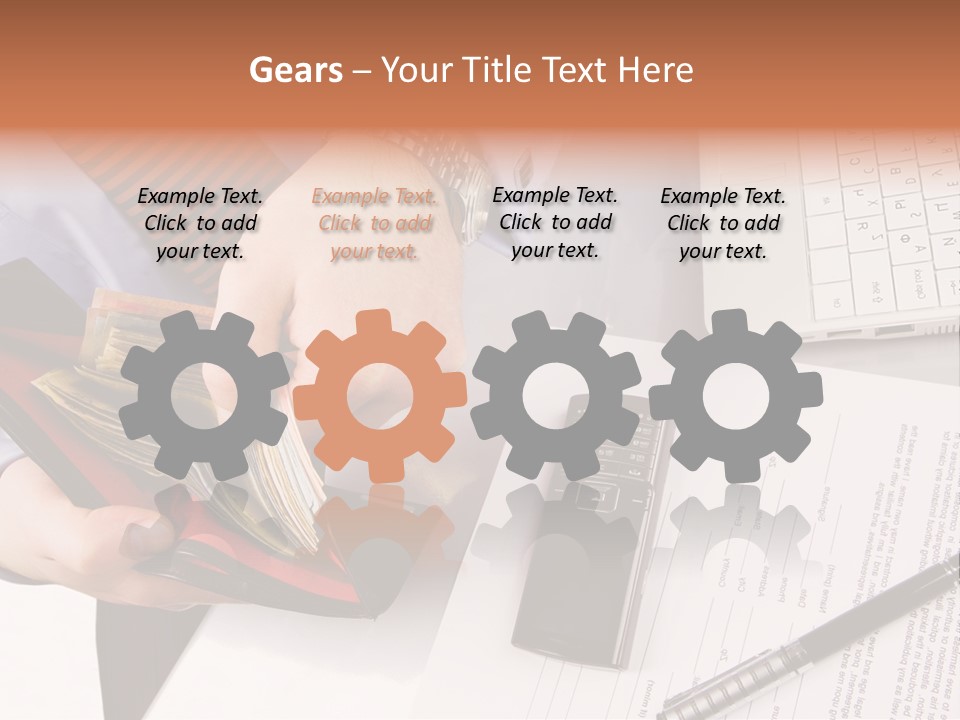 Wallet Concept Commerce PowerPoint Template