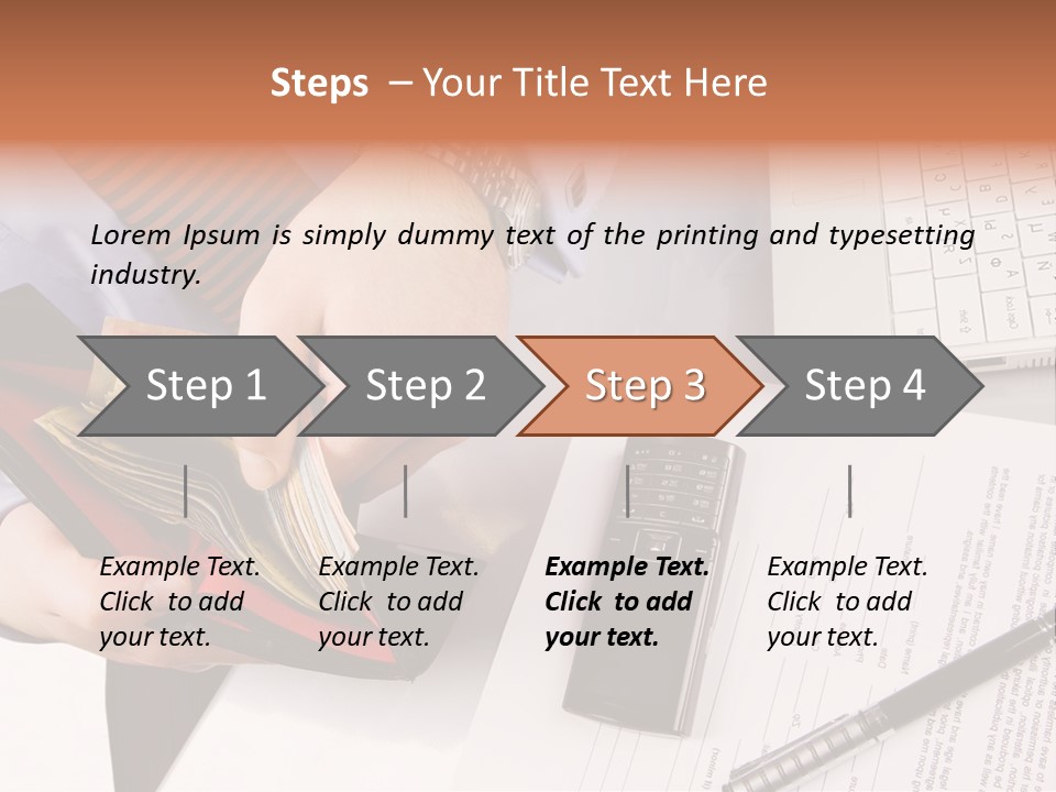 Wallet Concept Commerce PowerPoint Template