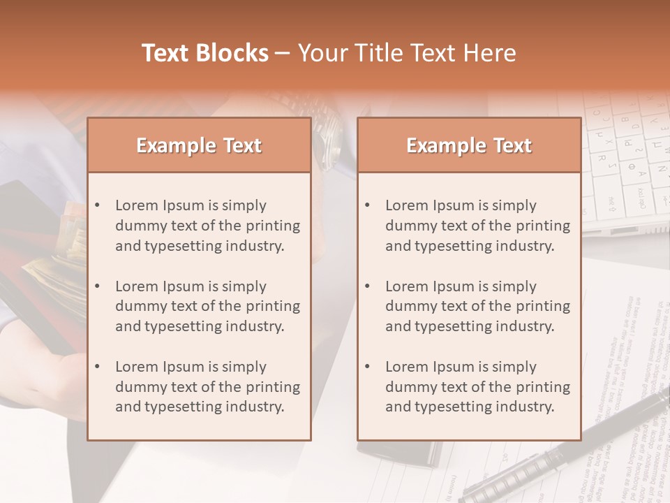Wallet Concept Commerce PowerPoint Template