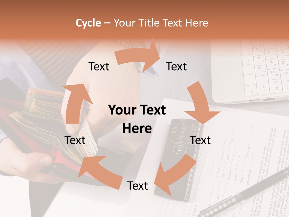 Wallet Concept Commerce PowerPoint Template