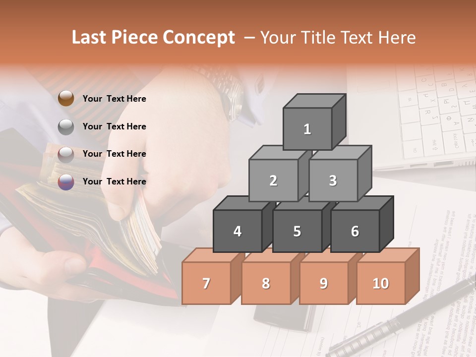 Wallet Concept Commerce PowerPoint Template