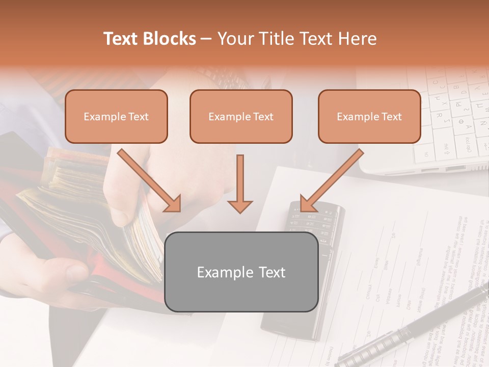 Wallet Concept Commerce PowerPoint Template