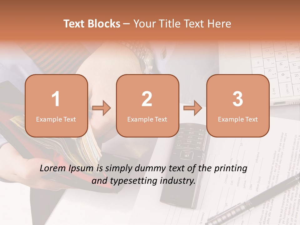 Wallet Concept Commerce PowerPoint Template