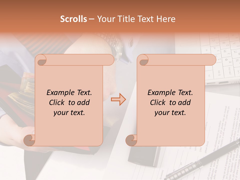 Wallet Concept Commerce PowerPoint Template