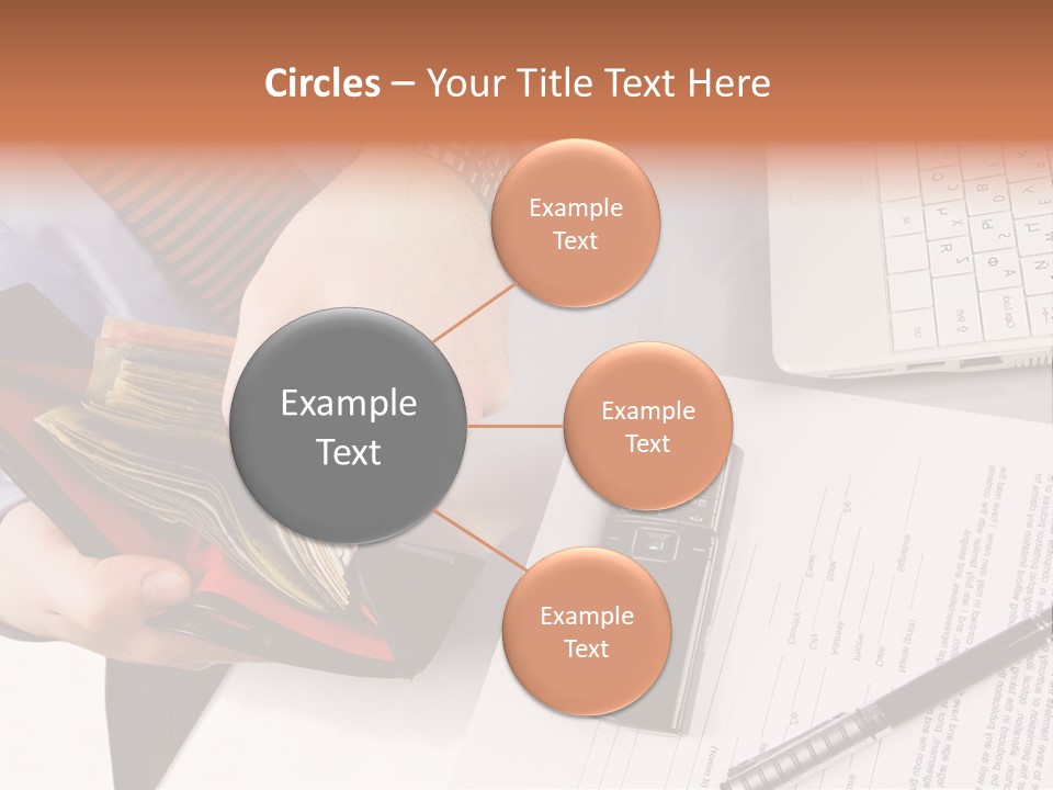 Wallet Concept Commerce PowerPoint Template