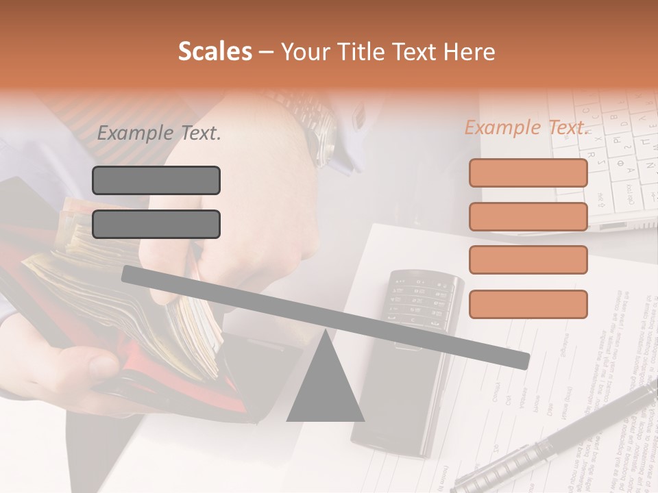 Wallet Concept Commerce PowerPoint Template