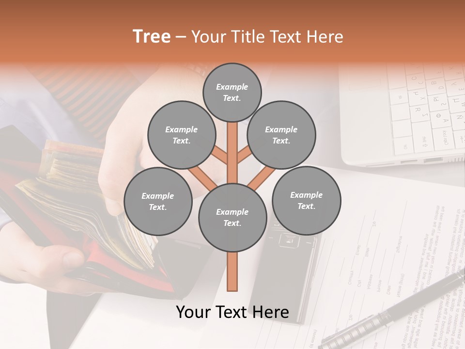 Wallet Concept Commerce PowerPoint Template