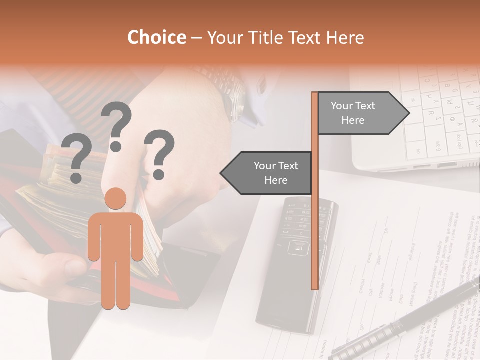 Wallet Concept Commerce PowerPoint Template