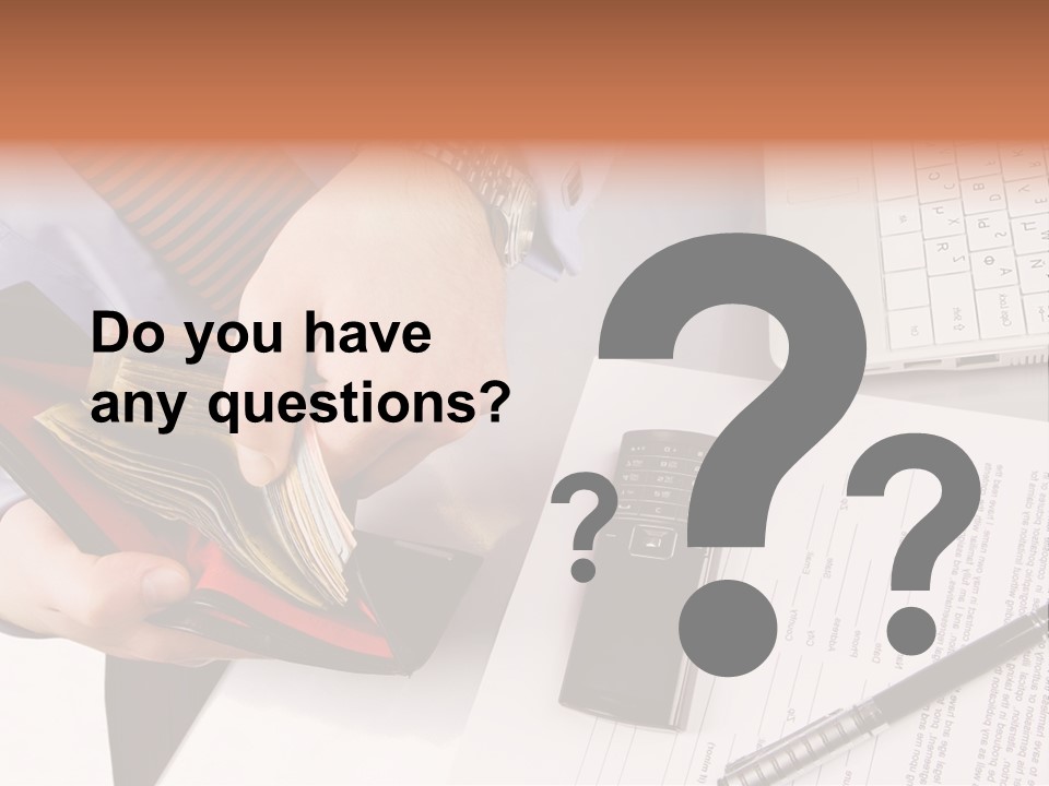 Wallet Concept Commerce PowerPoint Template