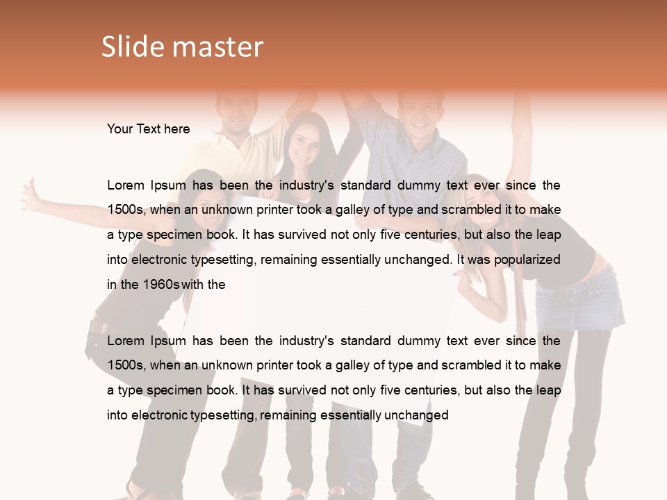 Cheerful Students Female PowerPoint Template