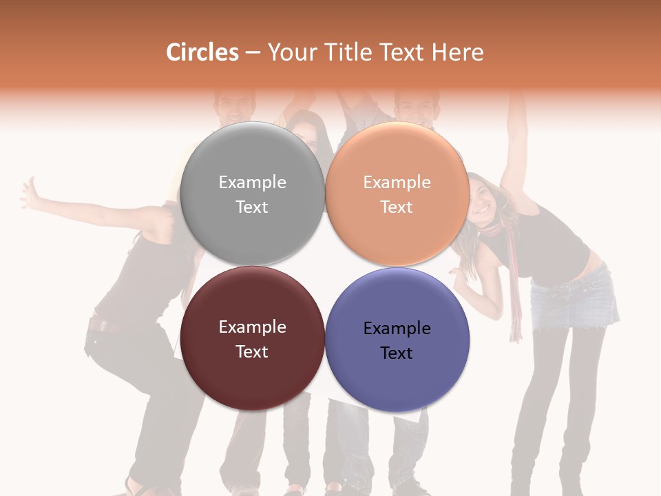 Cheerful Students Female PowerPoint Template