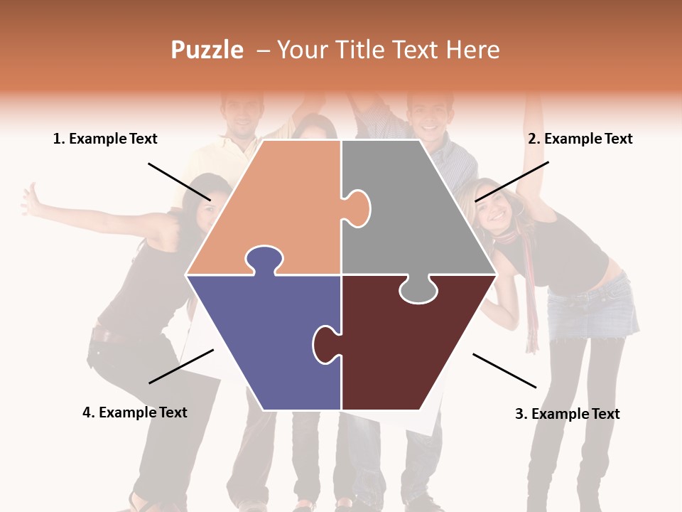 Cheerful Students Female PowerPoint Template