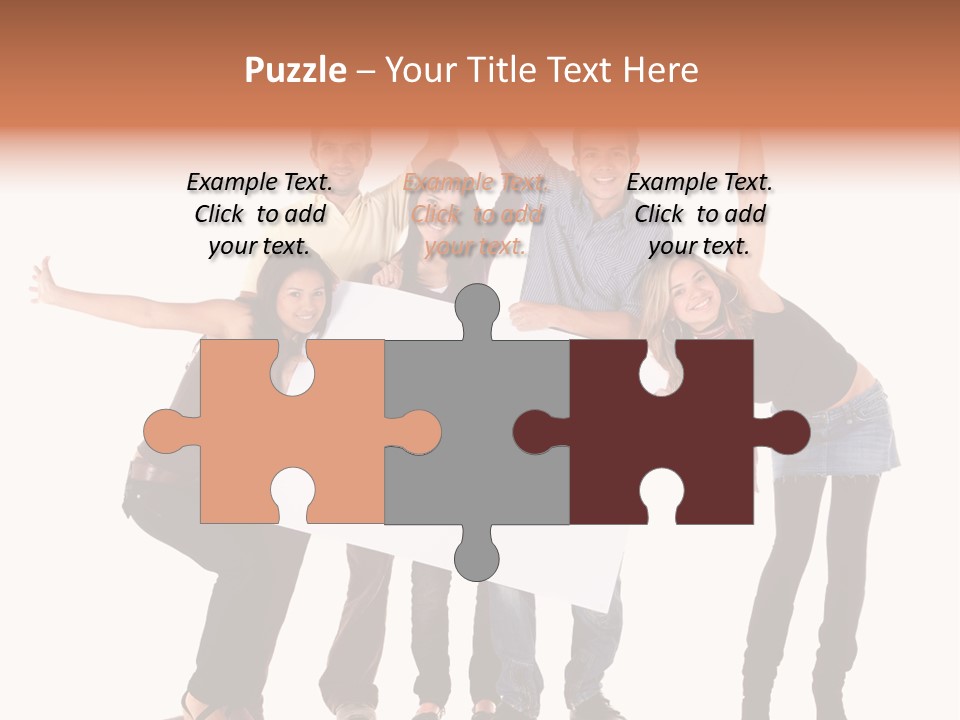 Cheerful Students Female PowerPoint Template