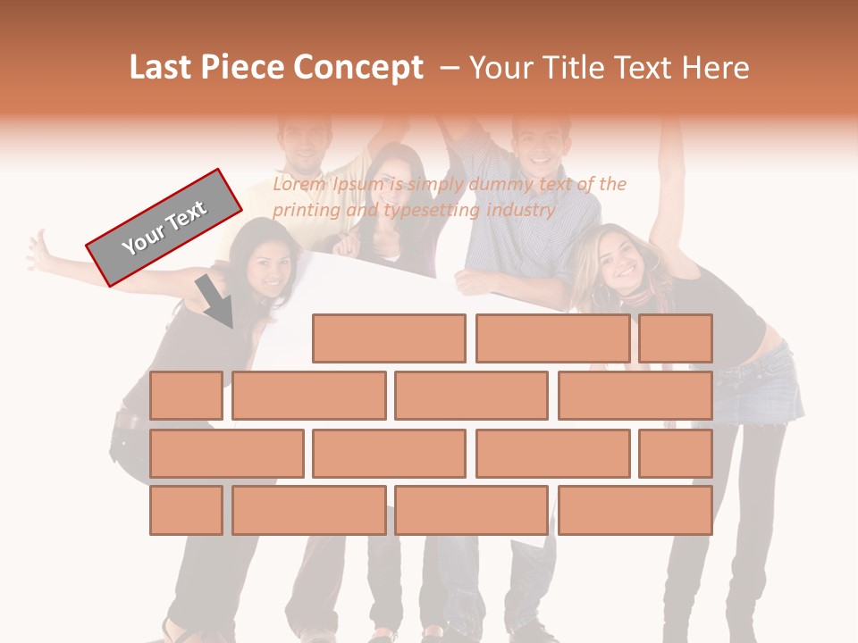 Cheerful Students Female PowerPoint Template