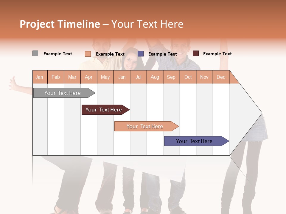 Cheerful Students Female PowerPoint Template