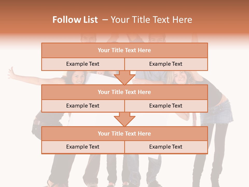 Cheerful Students Female PowerPoint Template