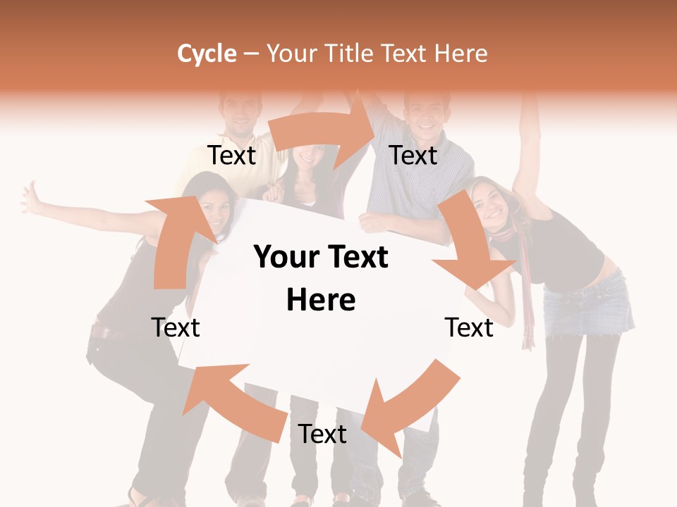 Cheerful Students Female PowerPoint Template