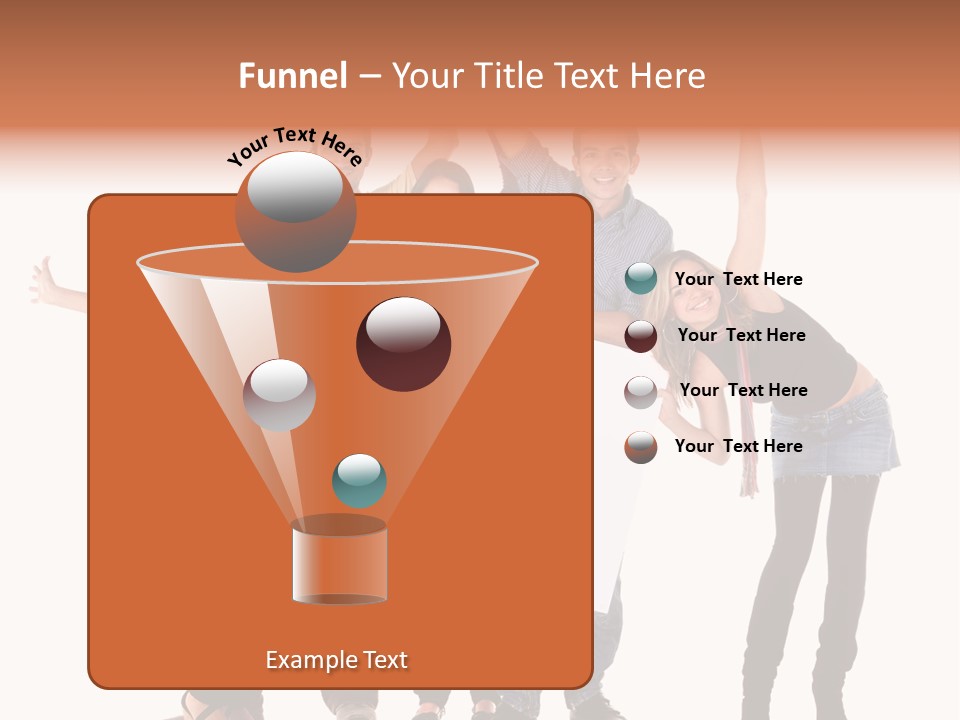 Cheerful Students Female PowerPoint Template